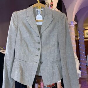 Emanuel Ungaro Linen Crop Blazer